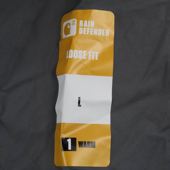 Carhartt Rain Defender Quarter-Zip Loose Fit Anorak Jacket in Grey Size L - NWOT - Picture 6 of 8